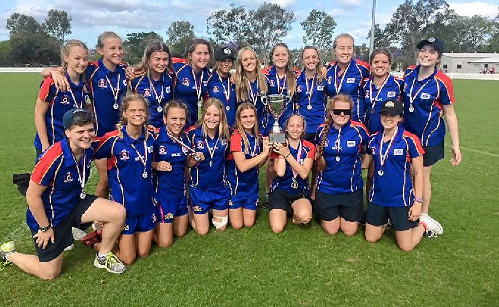 TALENT: Northern Rivers Breakers under-17 girls’ AFL team. Katelyn Stevenson, from the Casino Lions, is pictured bottom far left. TALENT: Northern Rivers Breakers under-17 girls’ AFL team. Katelyn Stevenson, from the Casino Lions, is pictured bottom far left.